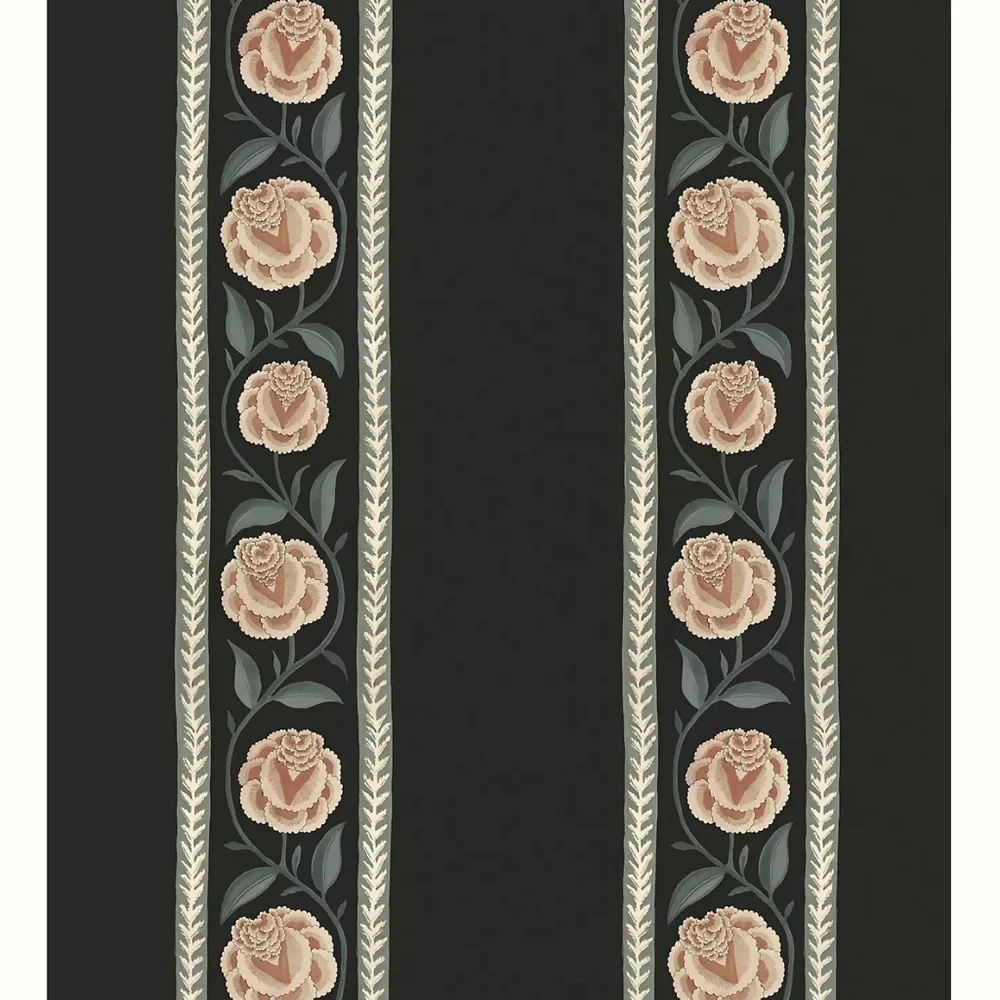 New Anthropologie Papier Cherished Blooms Floral Stripe Wallpaper Mural